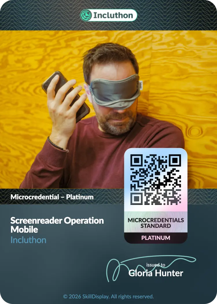 Microcredential-Karte, Stufe Platinum